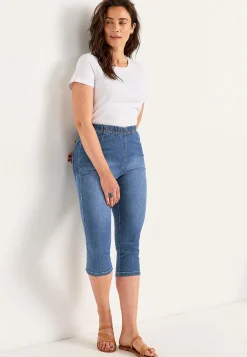 Hot Bekväm capribyxa Byxor|Jeans