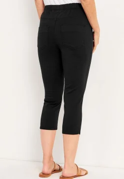 Bekväm capribyxa i bomullstwill Leggings|Byxor