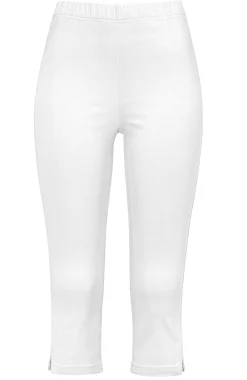 Sale Bekväm capribyxa i bomullstwill Leggings|Byxor