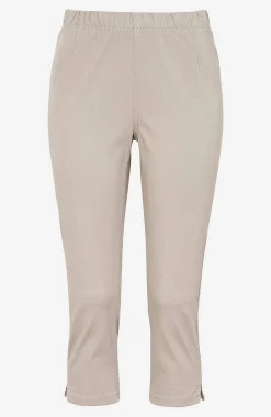 New Bekväm capribyxa i bomullstwill Leggings|Byxor