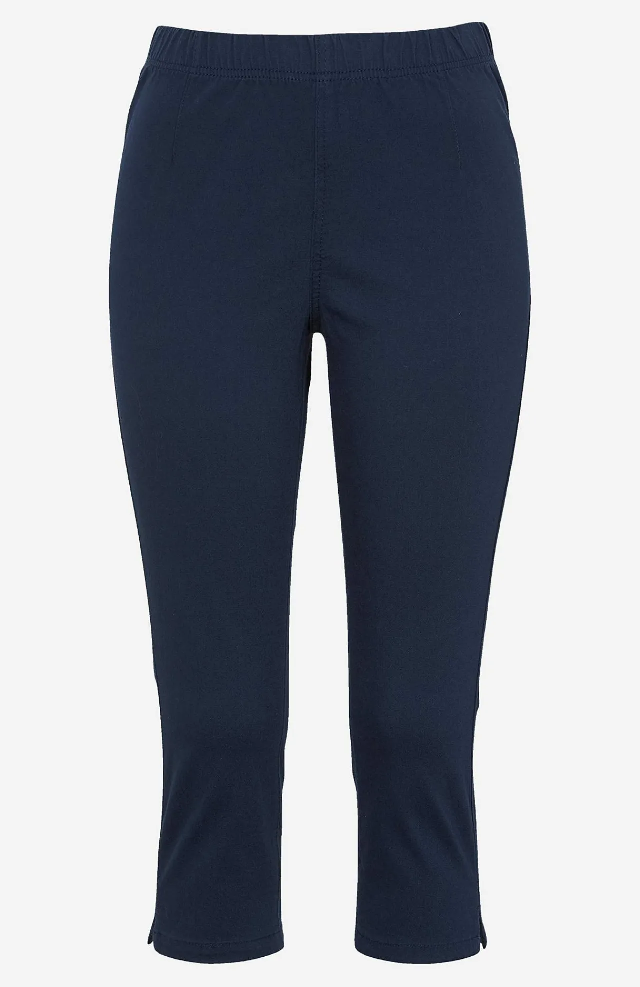 Hot Bekväm capribyxa i bomullstwill Leggings|Byxor