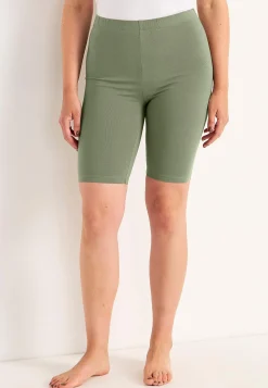 Best Bekväm cykelbyxa i ekologisk bomull 2-pack Leggings|Byxor