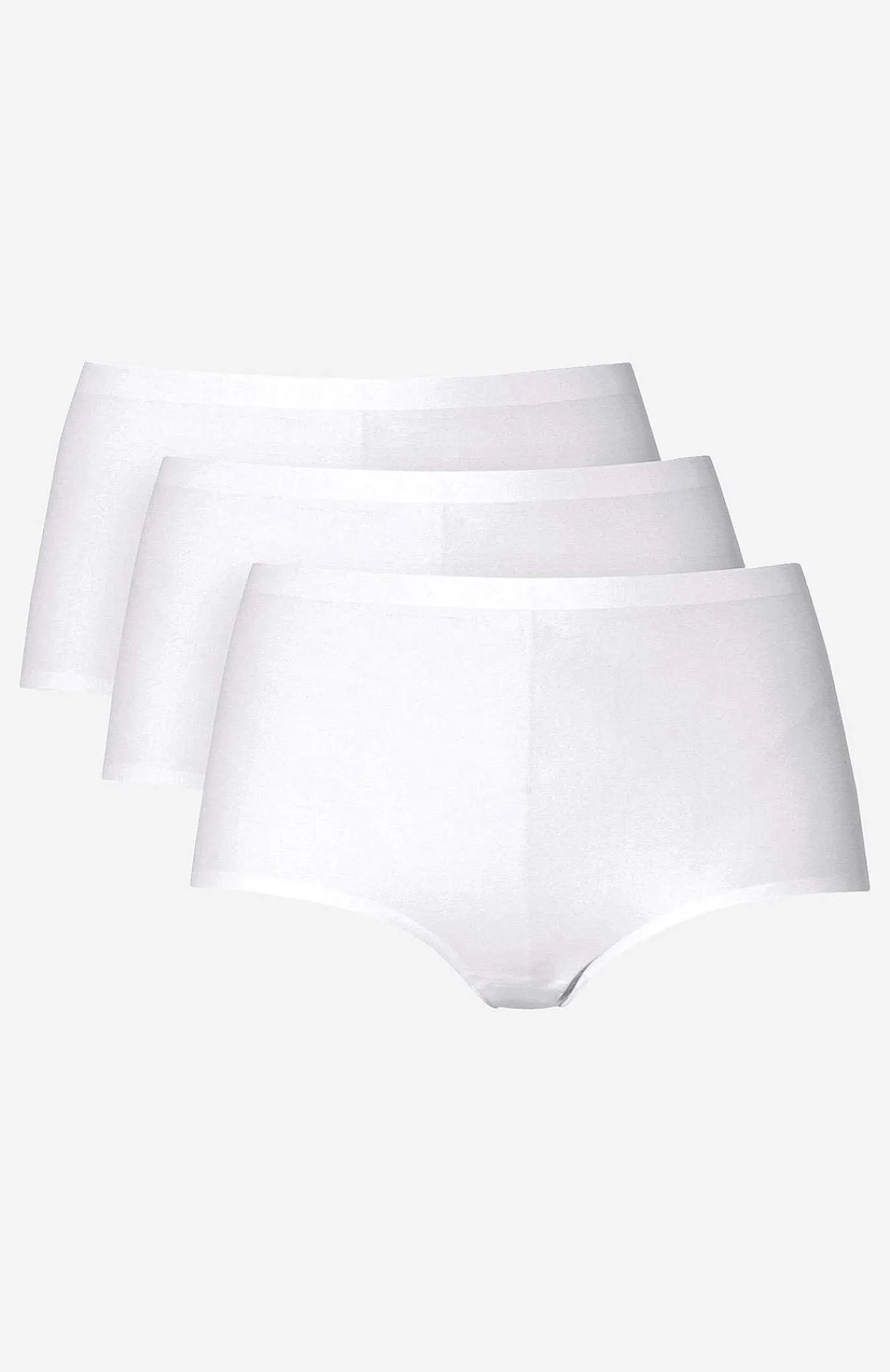 Clearance Bekväm trosa med hög midja 3-pack Basplagg|Plus Size