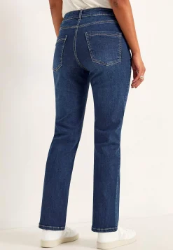 New Bekväma stretchjeans med rakt ben Jeans|Jeansplagg