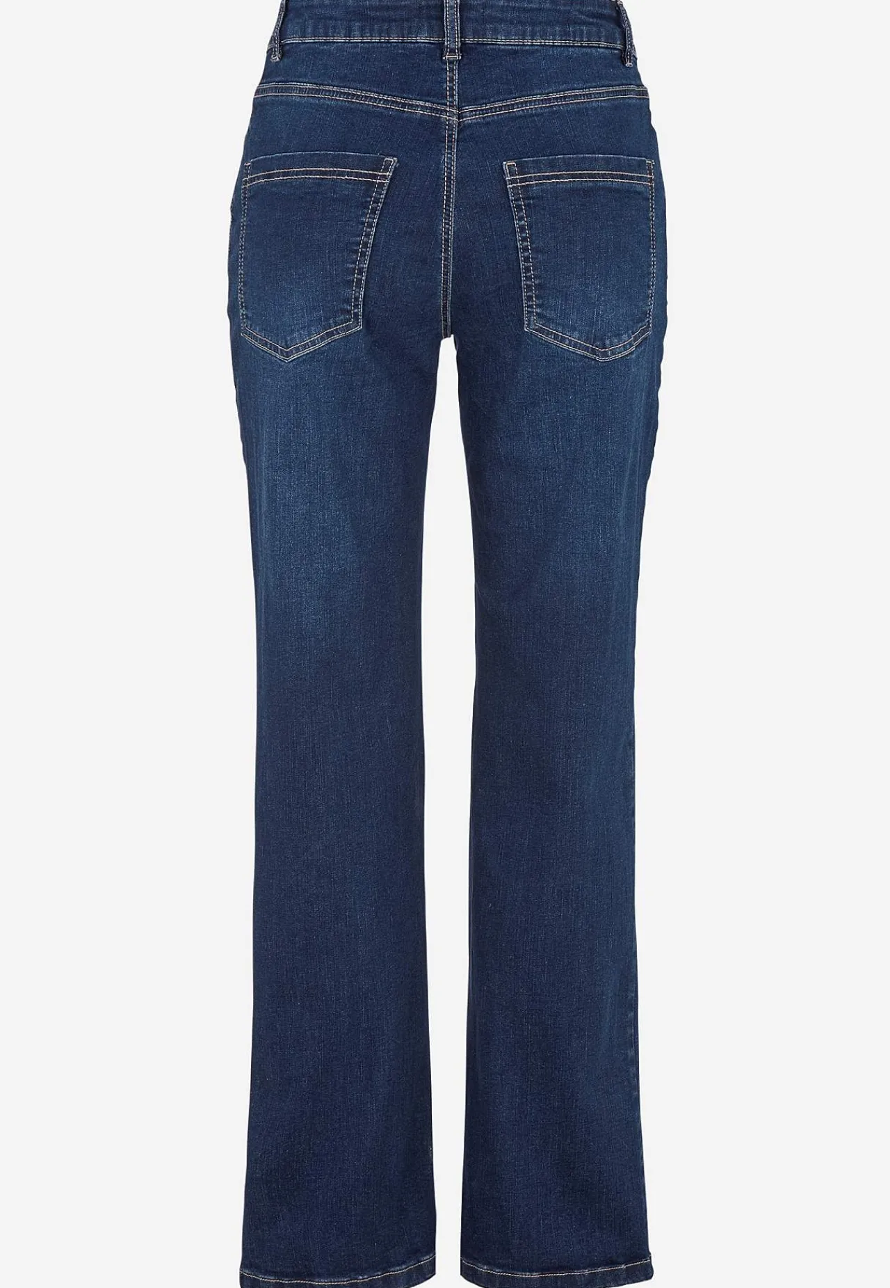 New Bekväma stretchjeans med rakt ben Jeans|Jeansplagg