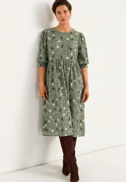 Best Blommönstrad klänning med struktur Klänningar & Kjolar|Plus Size