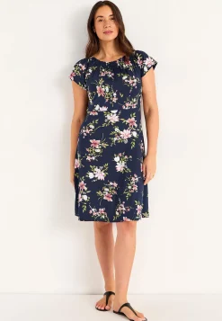 Discount Blommönstrad trikåklänning Klänningar & Kjolar|Plus Size