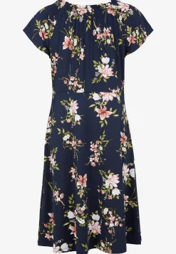 Discount Blommönstrad trikåklänning Klänningar & Kjolar|Plus Size