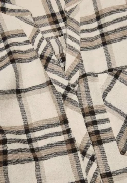 Discount Blus i flanell med bröstficka Tröjor & Cardigans|Toppar & T-Shirts