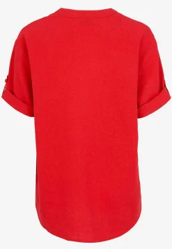 Hot Blus i linnemix Toppar & T-Shirts|Skjortor & Blusar