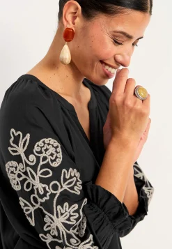 Discount Blus med brodyr Skjortor & Blusar|Plus Size