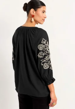 Discount Blus med brodyr Skjortor & Blusar|Plus Size