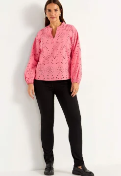 Hot Blus med brodyr Toppar & T-Shirts|Skjortor & Blusar