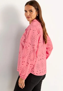 Hot Blus med brodyr Toppar & T-Shirts|Skjortor & Blusar