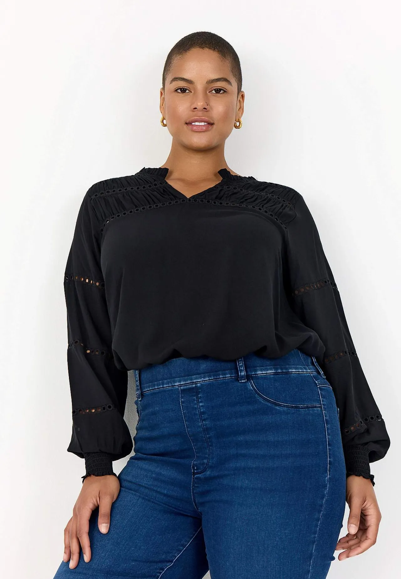 New Blus med brodyr Tröjor & Cardigans|Skjortor & Blusar