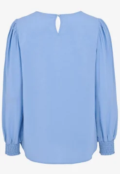 Discount Blus med smock i ärmsluten Skjortor & Blusar|Plus Size