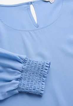 Discount Blus med smock i ärmsluten Skjortor & Blusar|Plus Size