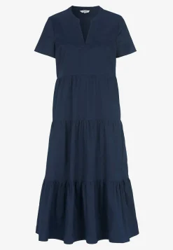 Bomullsklänning med volang Klänningar & Kjolar|Plus Size