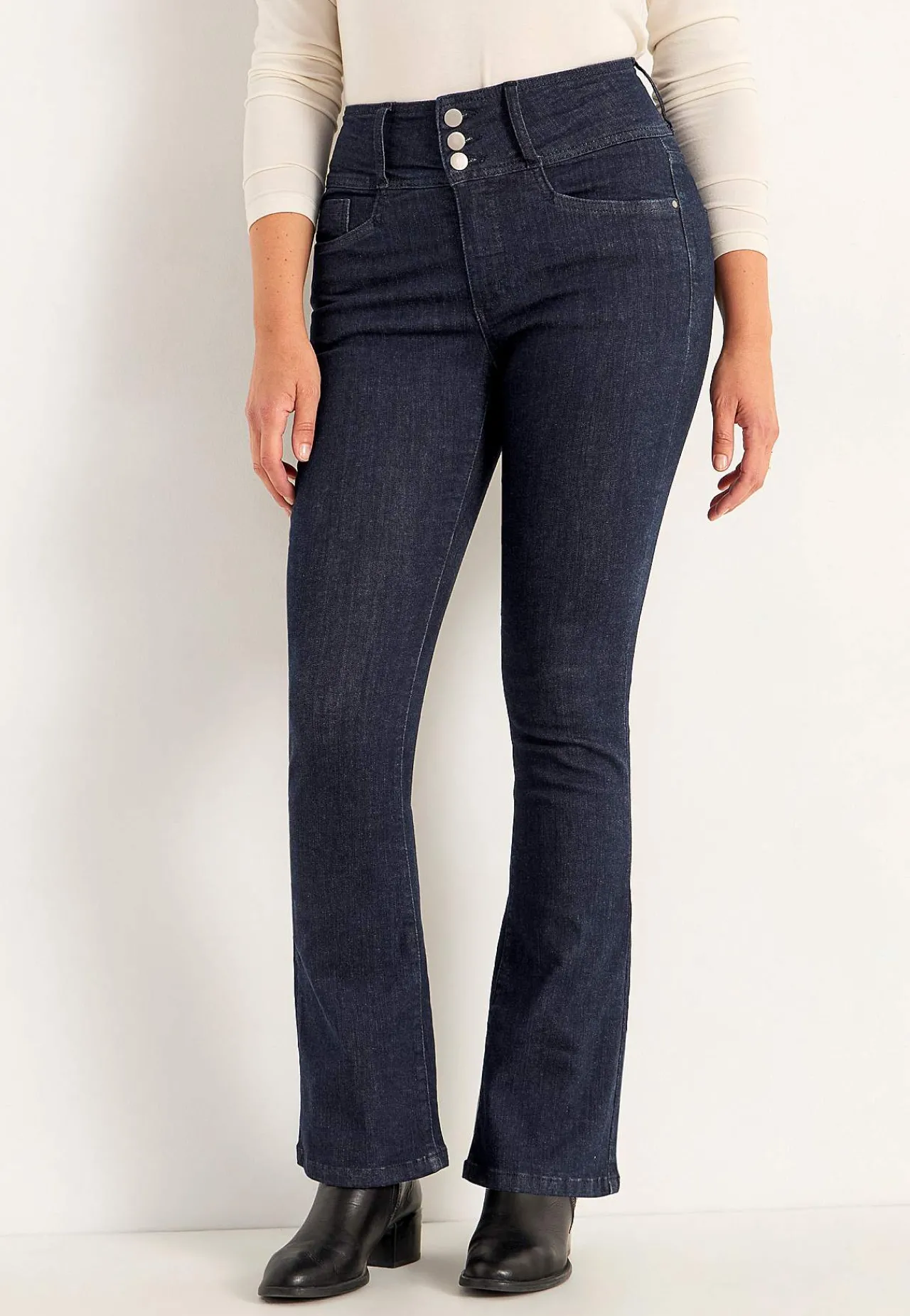Bootcut jeans med hög midja Jennifer Byxor|Jeans