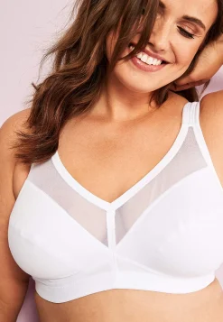 Outlet Bygellös bh i ekologisk bomull Faitrade net cotton Bh