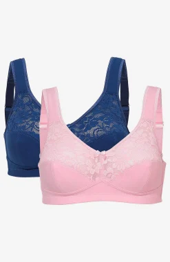 Bygellös mjuk-bh Anna 2-pack Basplagg|Plus Size