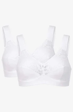Hot Bygellös mjuk-bh Anna 2-pack Basplagg|Plus Size