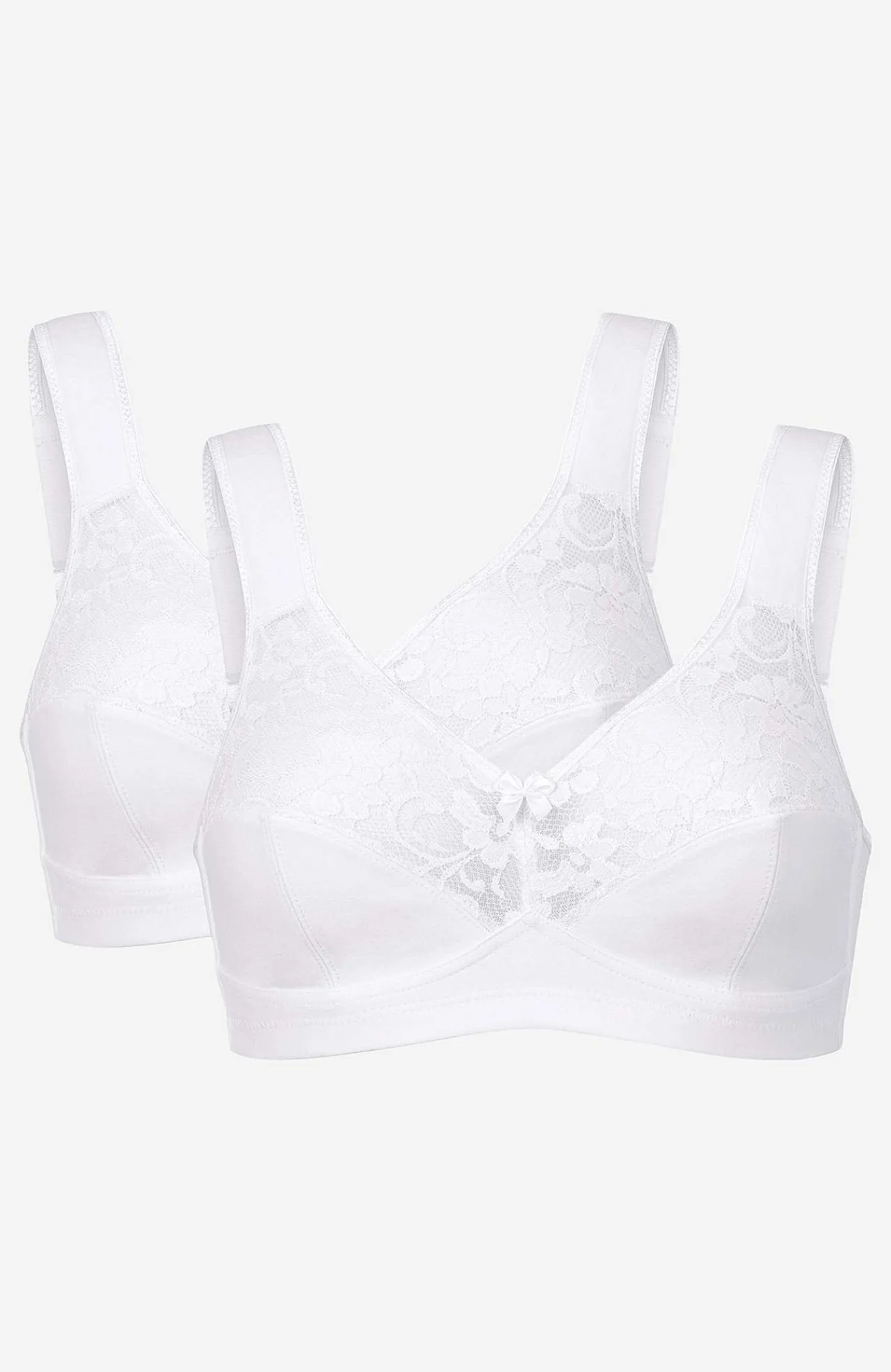 Hot Bygellös mjuk-bh Anna 2-pack Basplagg|Plus Size