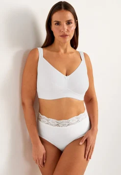 Bygellös mjuk-bh i bomull Basplagg|Plus Size