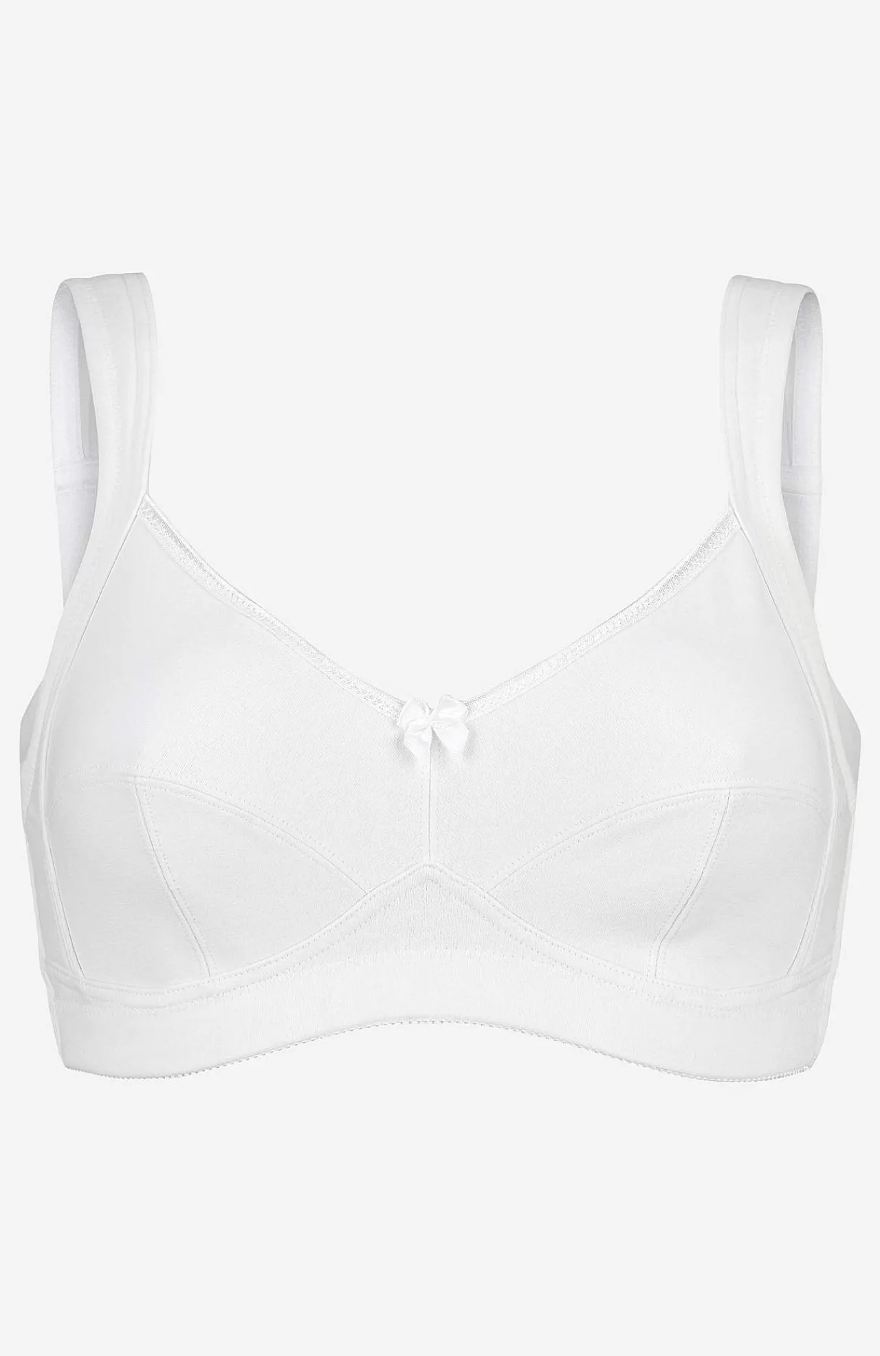 Bygellös mjuk-bh i bomull Basplagg|Plus Size