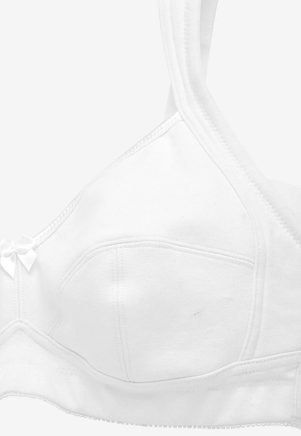 Bygellös mjuk-bh i bomull Basplagg|Plus Size