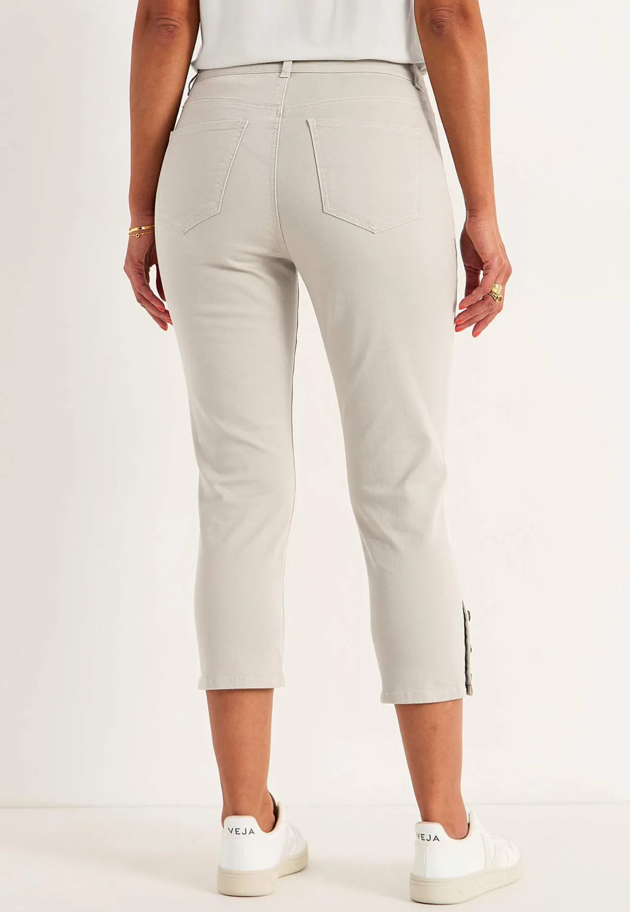 New Caprijeans med femficksdesign Byxor|Jeans