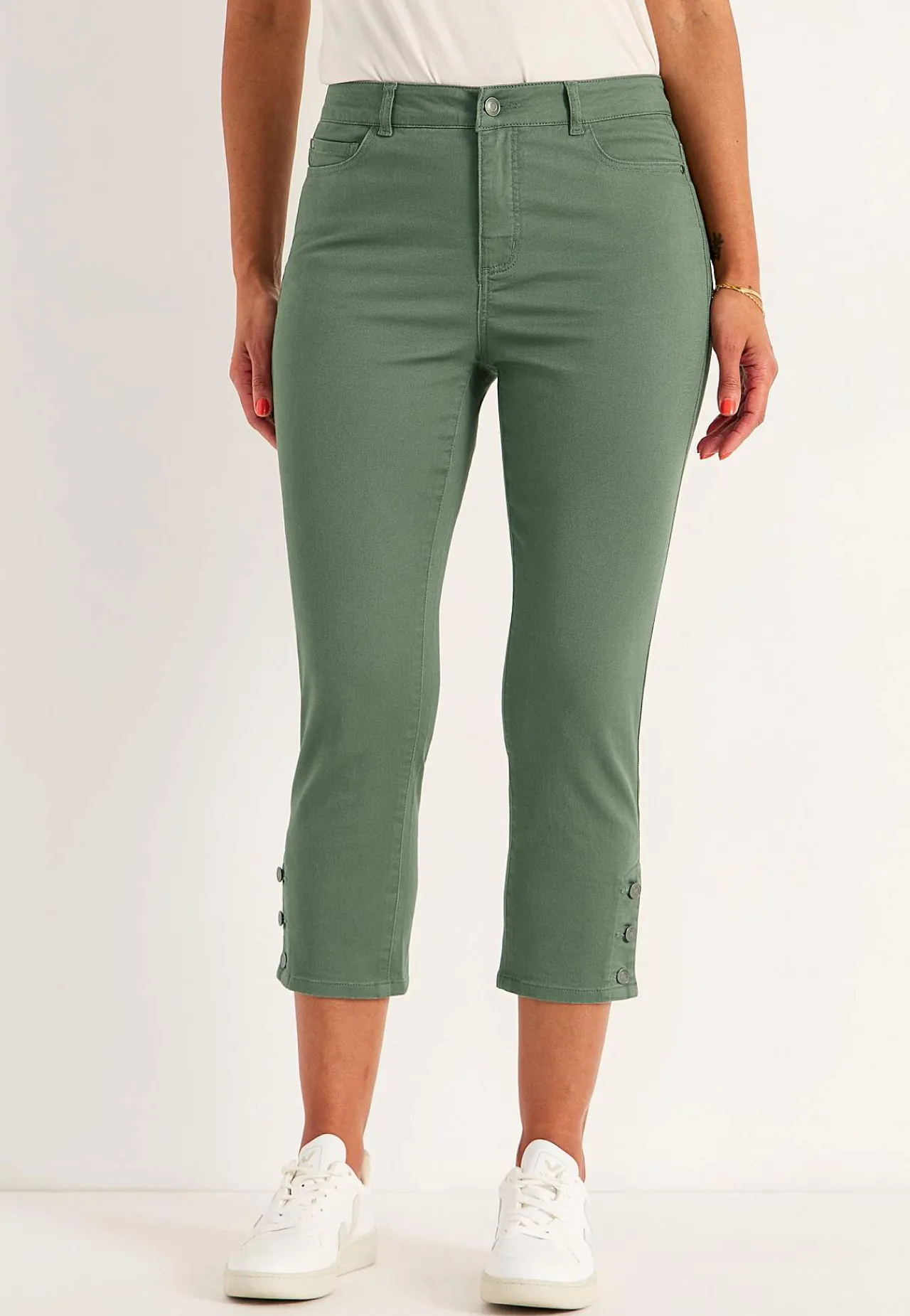 Sale Caprijeans med femficksdesign Byxor|Jeans