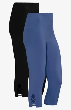 Best Caprileggings med fina detaljer 2-pack Leggings|Byxor