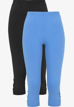 New Caprileggings med fina detaljer 2-pack Leggings|Byxor