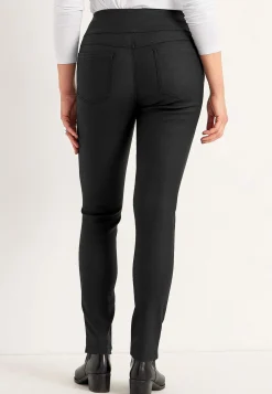 Clearance Coatade jeggings med smala ben Byxor|Festkläder