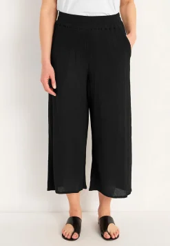 Discount Crepe culottebyxa Byxor|Plus Size