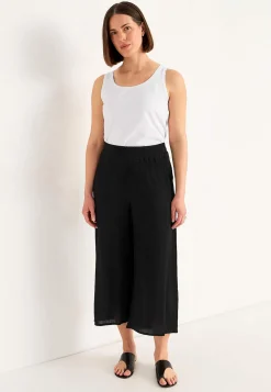Discount Crepe culottebyxa Byxor|Plus Size