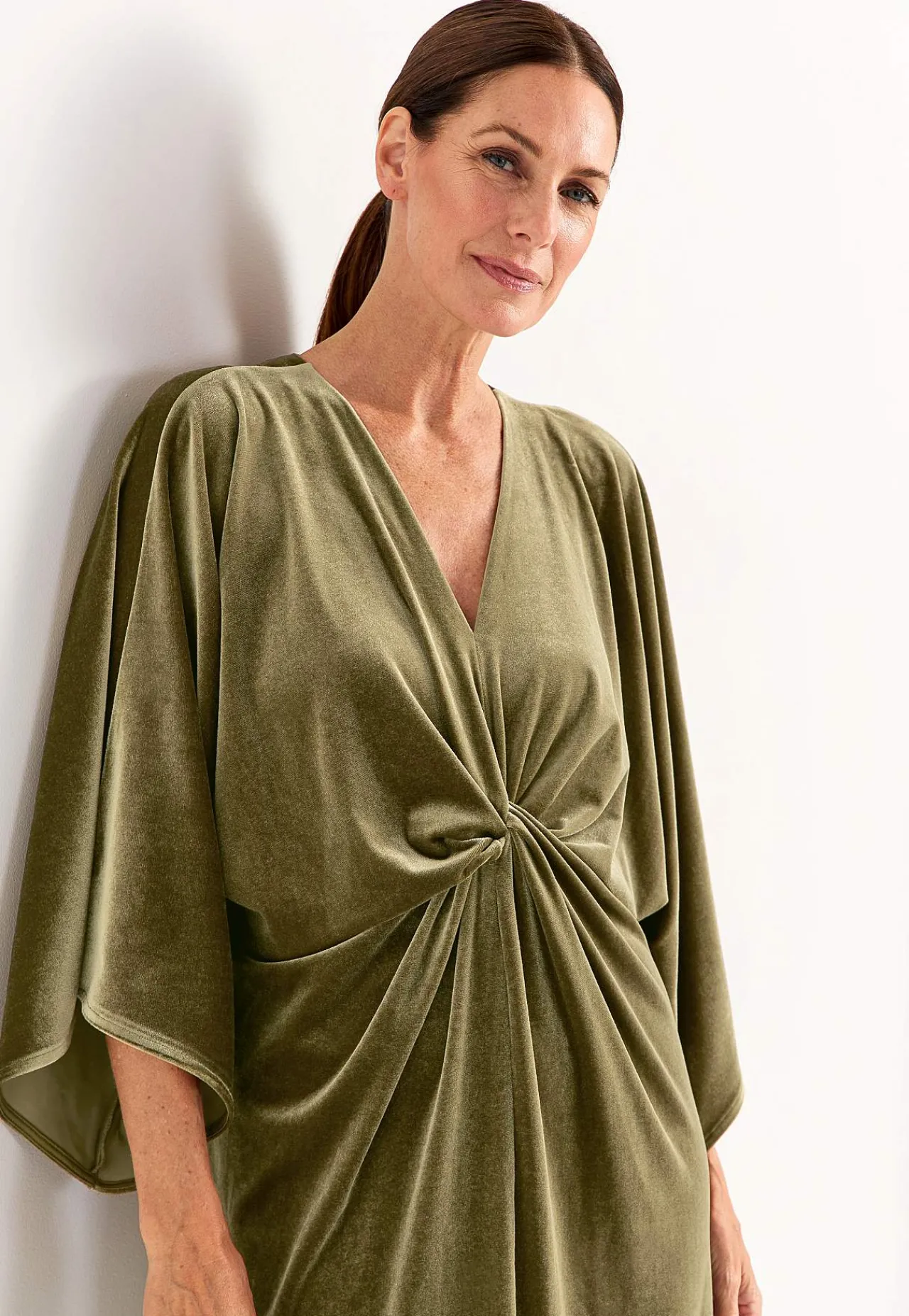 Sale Elegant kaftanklänning i velour Klänningar & Kjolar|Festkläder