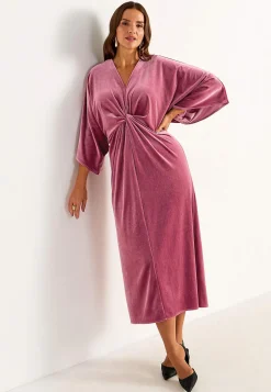 Clearance Elegant kaftanklänning i velour Klänningar & Kjolar|Festkläder