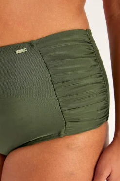 Best Enfärgad bikinitrosa med hög midja Honolulu Badkläder|Plus Size