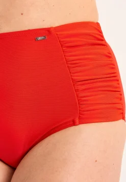 Hot Enfärgad bikinitrosa med hög midja Badkläder|Plus Size