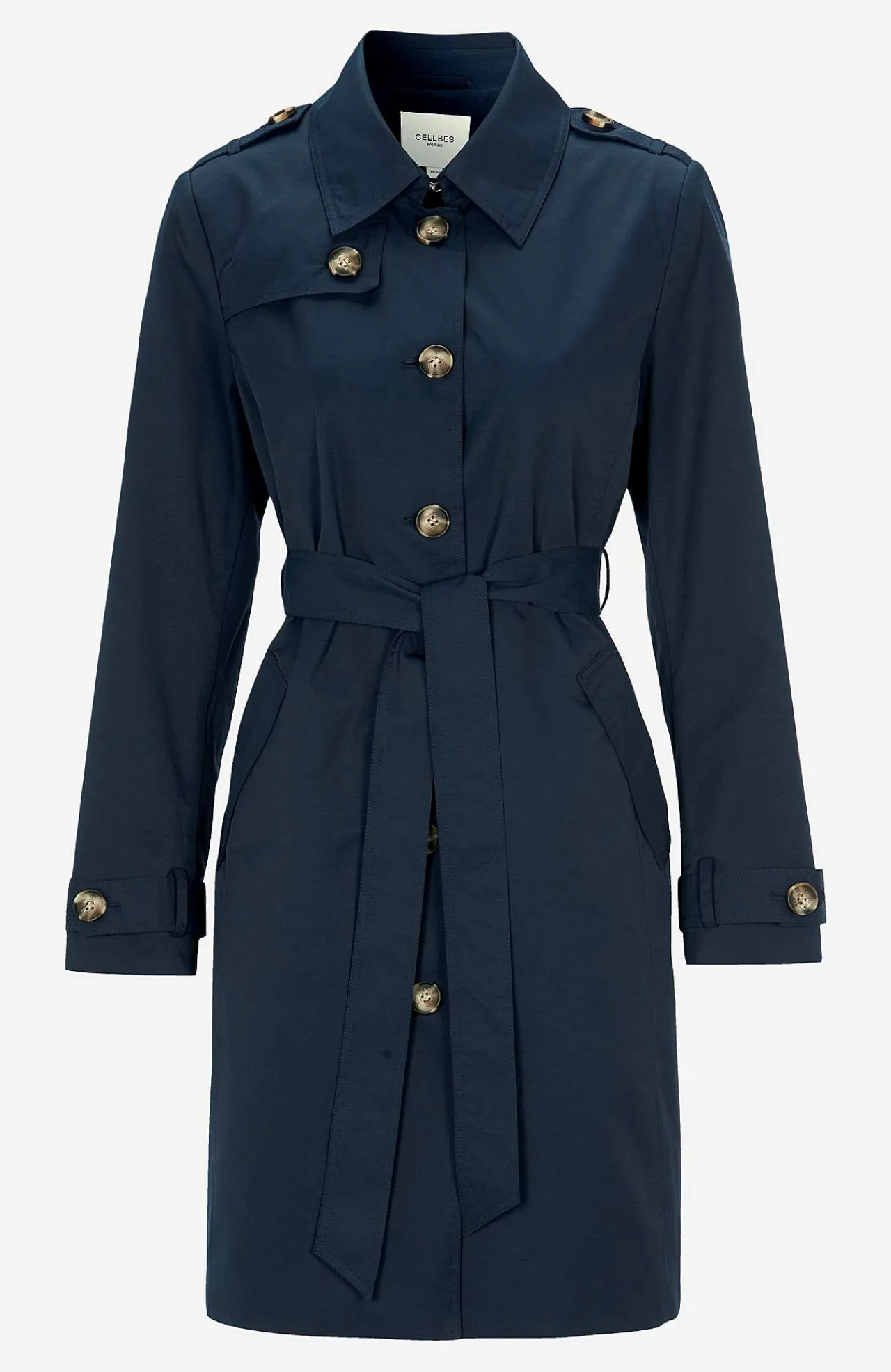 Online Enkelknäppt trenchcoat Jackor & Kappor|Plus Size