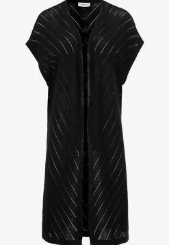 Outlet Finstickad cardigan med hålmönster Tröjor & Cardigans|Stickat