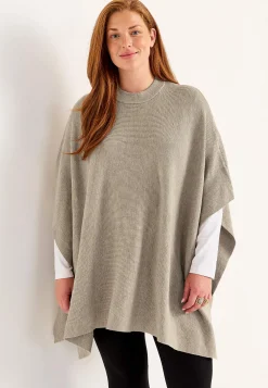 Best Finstickad poncho Tröjor & Cardigans|Stickat