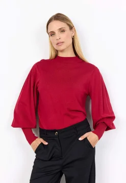 Discount Finstickad tröja med halvpolo Tröjor & Cardigans|Stickat
