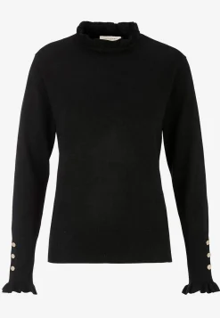 Discount Finstickad tröja med knappar Tröjor & Cardigans|Stickat