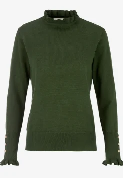 Discount Finstickad tröja med knappar Tröjor & Cardigans|Stickat