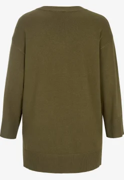 Best Finstickad tröja med v-ringning Tröjor & Cardigans|Stickat