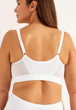 Online Framknäppt sport-bh med stöd Doris Basplagg|Plus Size