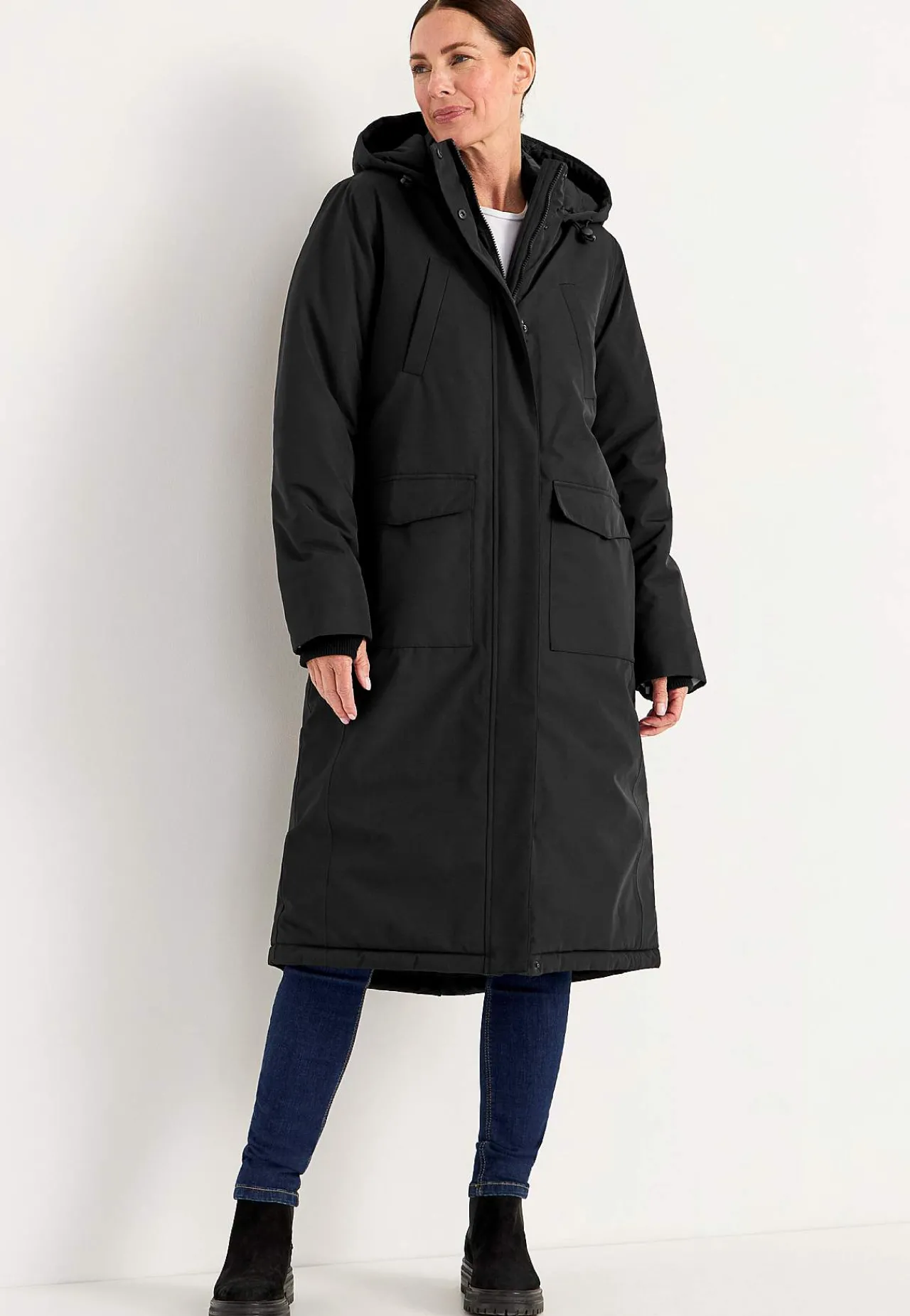 Sale Funktionell, varmfodrad, lång parkas Jackor & Kappor